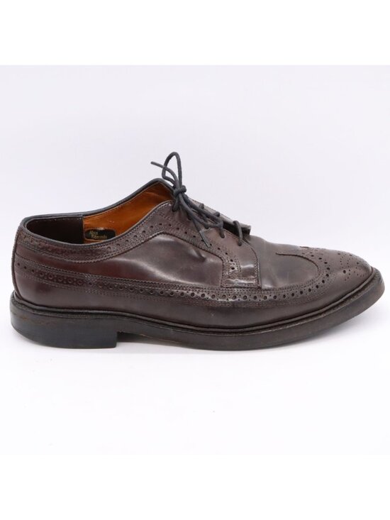 Allen Edmonds MacNeil Wingtip Leather Shoes 9.5 E Dark Chili Brown main image 4